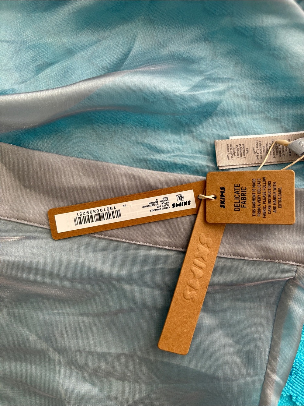 🪞SKIMS Liquid Organza Sleep Top | Mirror | M | NWT 🏷️ - Picture 6 of 7